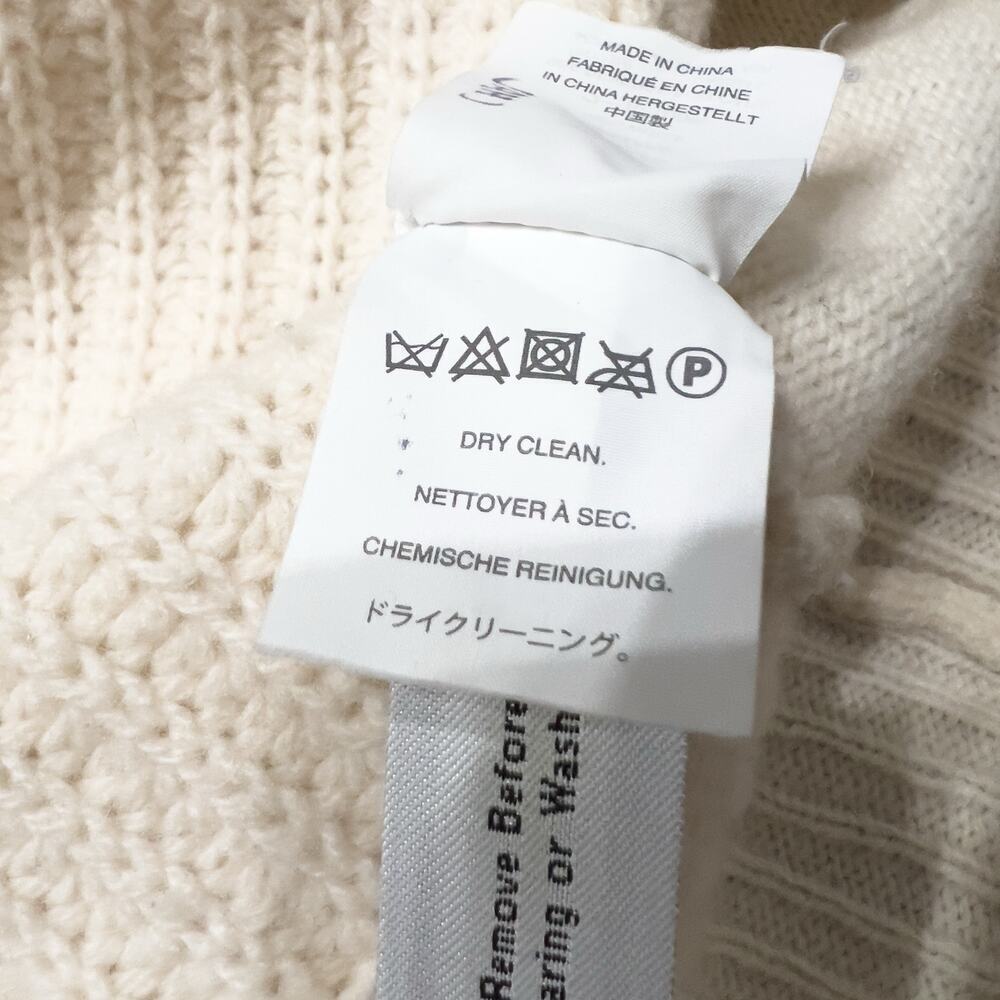 J.Crew Sweater Small New England Mock Neck Wool Tunic Sweater Ivory Cream - Picture 10 of 11
